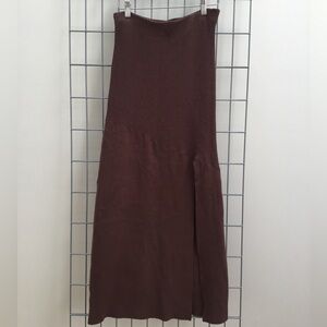 FP Beach by Free People Chocolate Brown Sweater Maxi